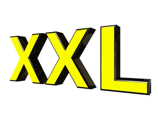 3d 字 xxl — 图库照片