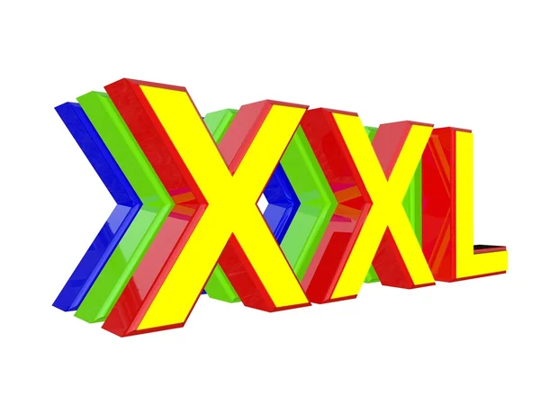 3d 字 xxl — 图库照片