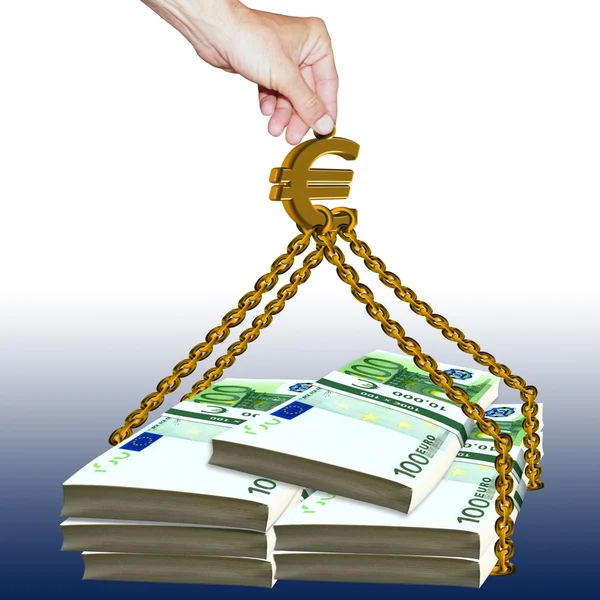 Euro help — Stock Photo, Image