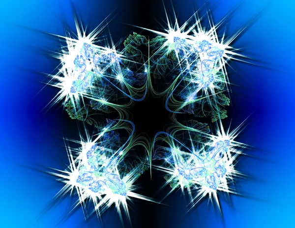 Icy snowflake — Stock Photo, Image