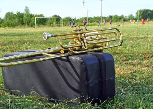 Music and soccer — Stock Photo, Image
