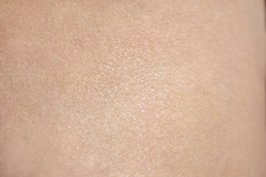 Avrupalı kadınlar cilt kapanışı, makro, yatay konum