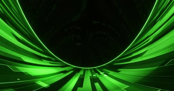 Кіберпростір Вигнутий Пейзаж Двійковим Кодом Фоні Абстрактний Матричний Стиль Анімація — стокове відео