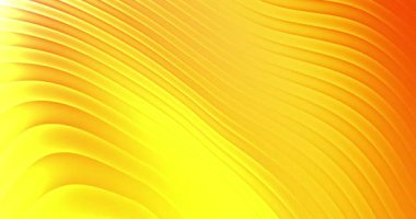 Soyut dalgalı altın eğimli renk arkaplanı. 3B döngü canlandırması