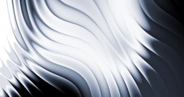 Soyut dalgalı krom gradyan renk arkaplanı. 3B döngü canlandırması