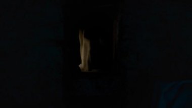 Zoom out view of door opening into sunlit old tomb and revealing holy cross on day of Jesus Christ resurrection on easter morning. 4K Professional 3d Animation.