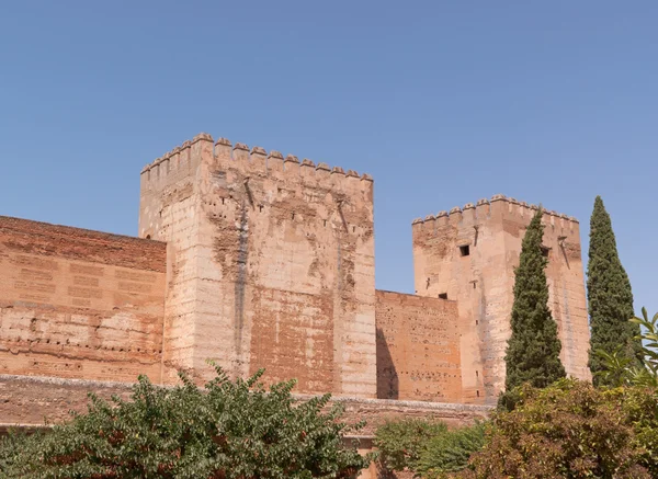 Az Alcazaba, az Alhambra-ban — Stock Fotó