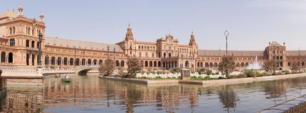 Panorámás kilátás nyílik a Plaza de Espana — Stock Fotó