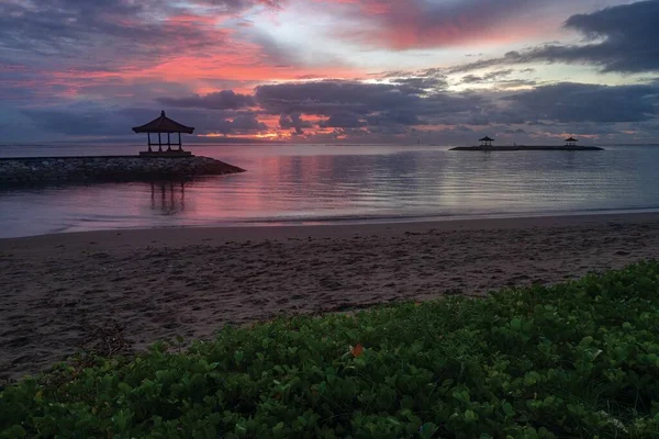 Salida Del Sol Playa Sanur — Foto de Stock