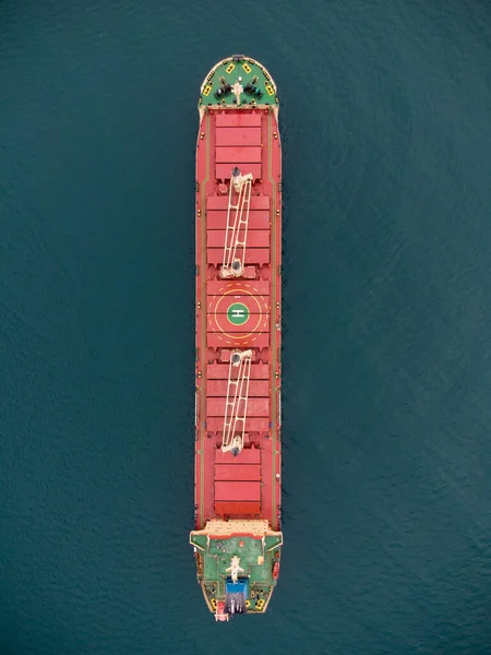Nagy Általános Teherhajó Felülről Lefelé Légi — Stock Fotó