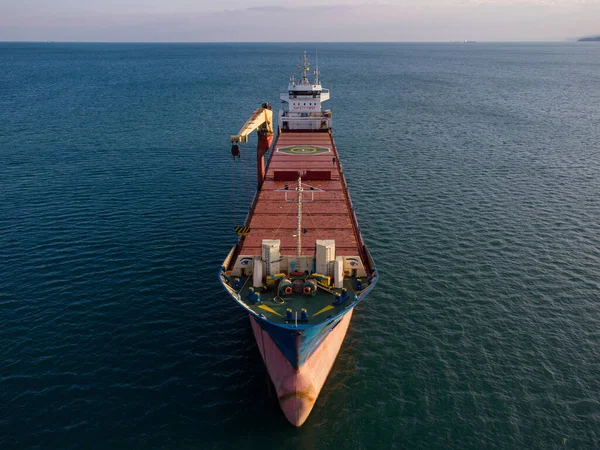 Grande Navio Carga Geral Cima Para Baixo — Fotografia de Stock