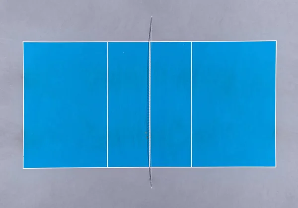 Court Tennis Bleu Vue Aérienne Depuis Dronnette — Photo