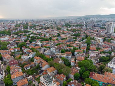 Bulgaristan 'ın yaz günü Varna' nın havadan panoramik manzarası