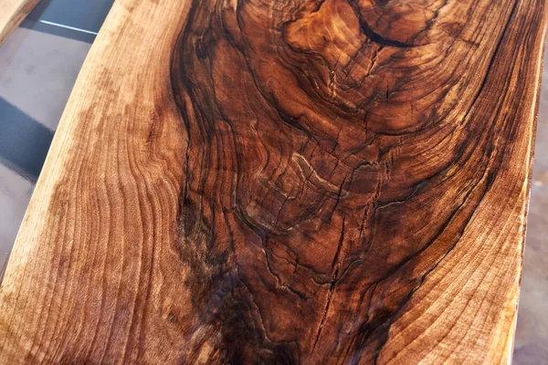 Texture of a wooden table with epoxy resin. nobody.