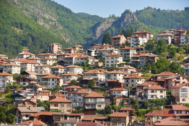 Devin, Bulgaria. Small city in the mountains at summer day.