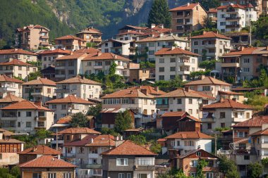 Devin, Bulgaria. Small city in the mountains at summer day.