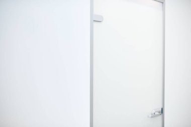 white door in the white modern office background