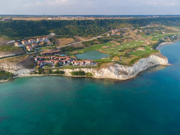 Aerial Top View Beautiful Luxury Outdoor Swimming Pool Hotel Resort — Foto Stock