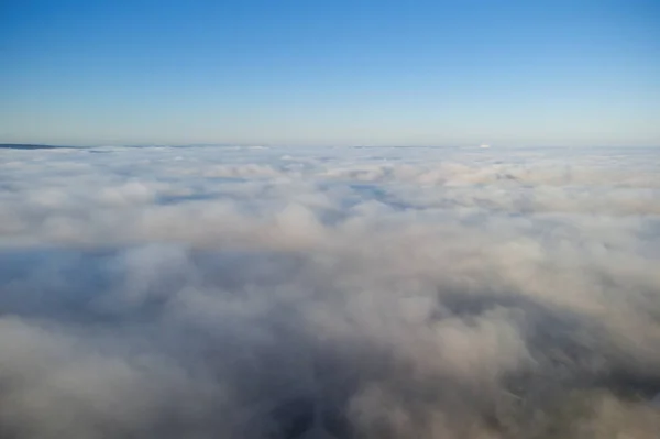 Salida Del Sol Por Encima Las Nubes Dron — Foto de Stock