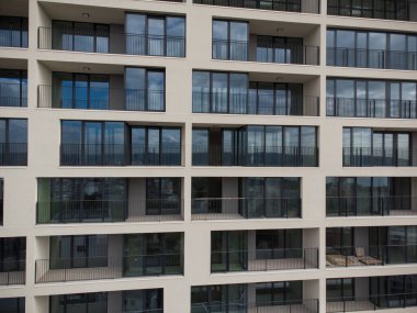 Modern ofis ya da konut arka planı, hava manzarası