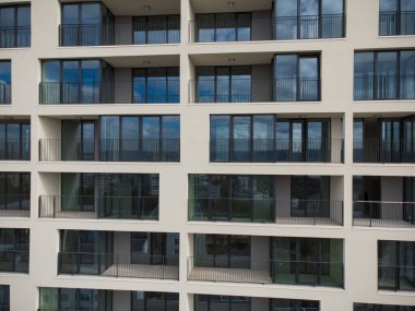 Modern ofis ya da konut arka planı, hava manzarası