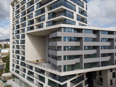 Modern ofis ya da konut arka planı, hava manzarası