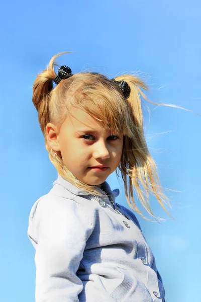 Portrait of blonde girl — Stock Photo, Image