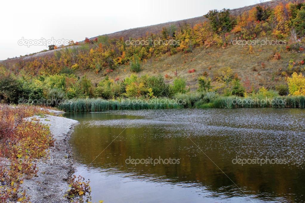 Autumn bank of the Volga