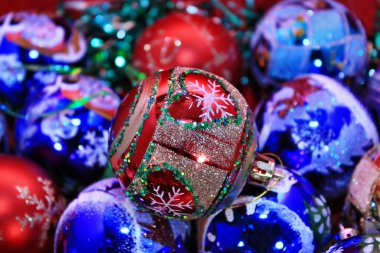 Noel arka plan güzel topları