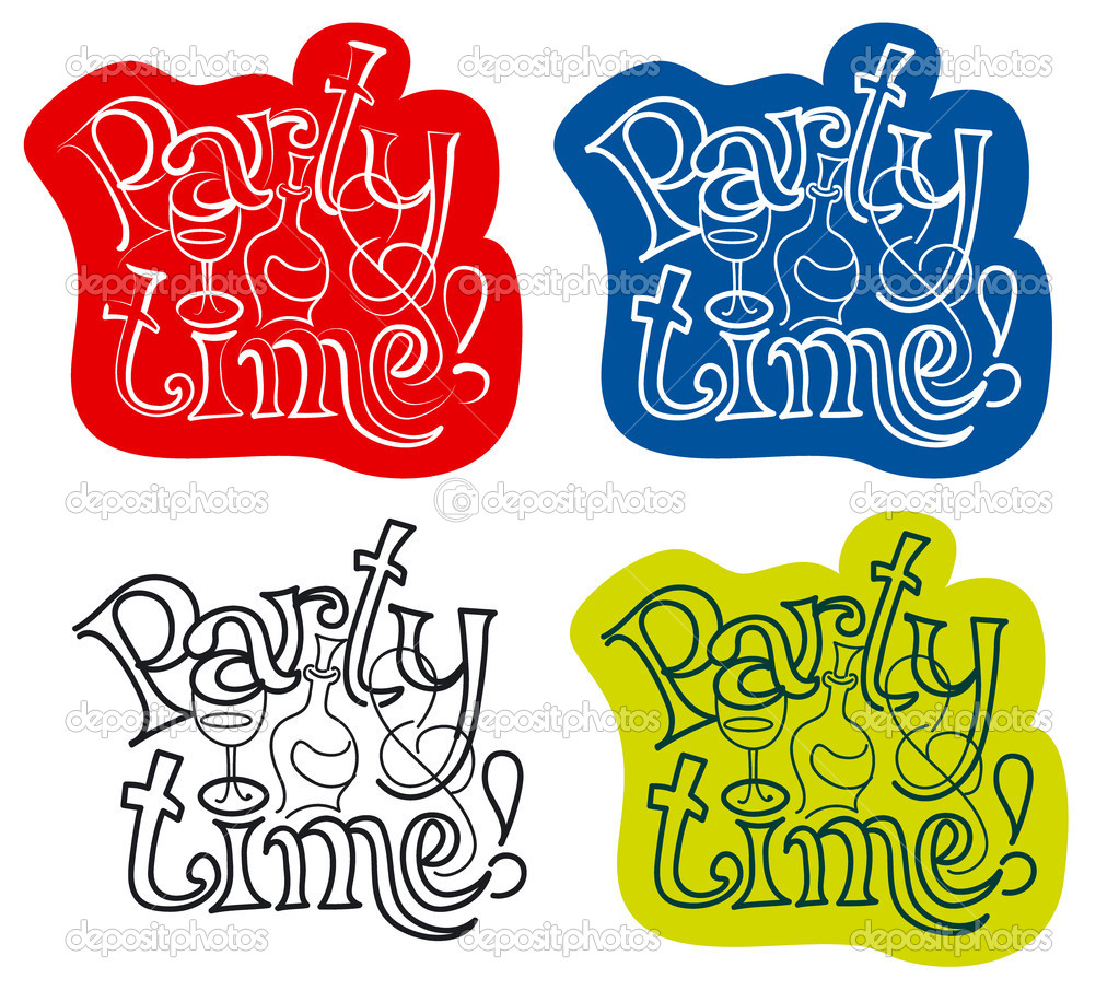 Party time card invitation Stock Vector Image by ©olegtoka1967 12684563