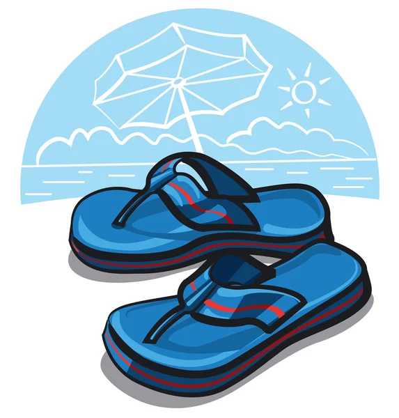 Flip flop sandales — Image vectorielle
