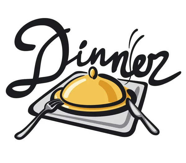 Diner handschrift — Stockvector