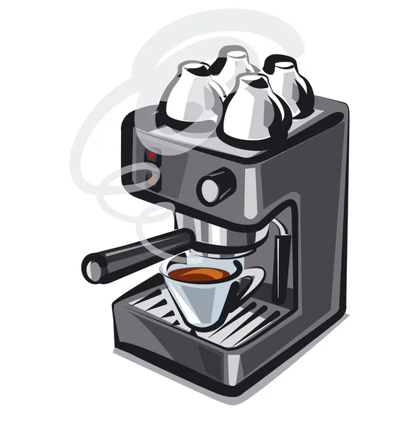 Máquina de café — Vector de stock