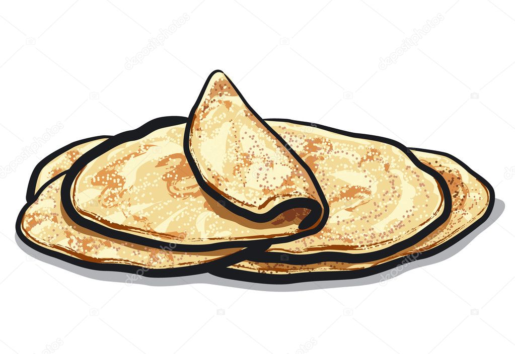 Pan de tortilla imágenes de stock de arte vectorial | Depositphotos