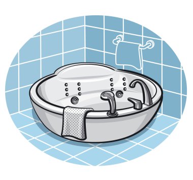 bir banyo Jakuzi
