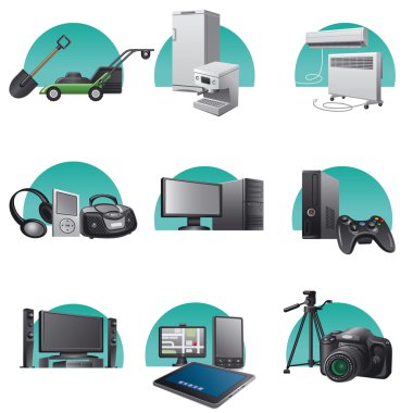 ev aletleri Icon set