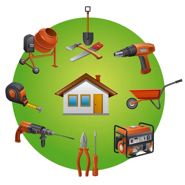 Strumenti di costruzione Icona — Vettoriale Stock