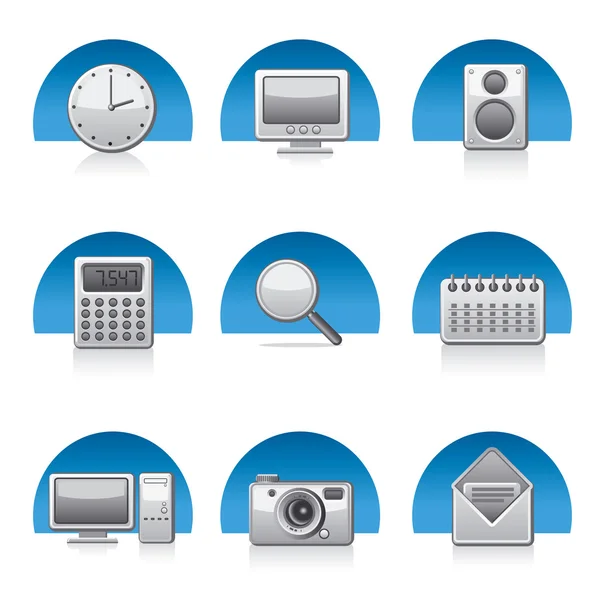 Symbole für Anwendungen — Stockvektor