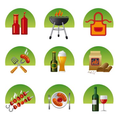Barbekü Icon set