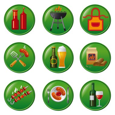 Barbekü Icon set