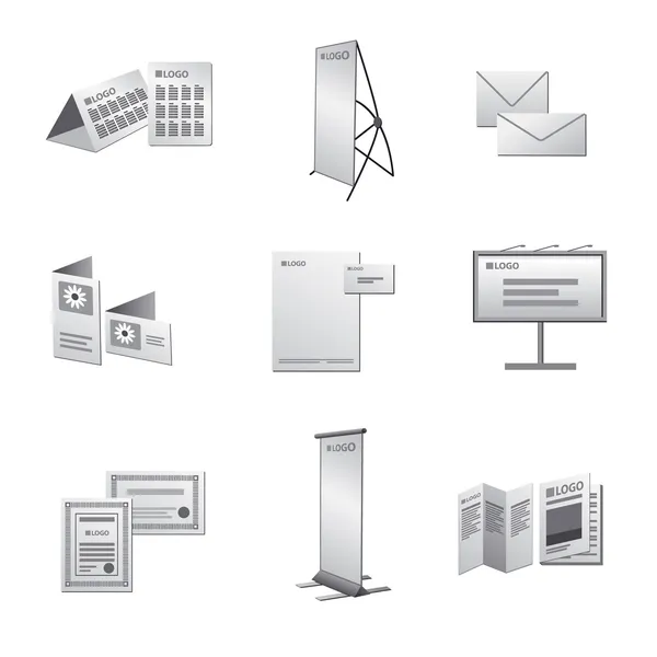baskı reklam Icon set
