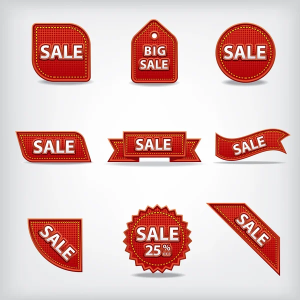 Prodej etikety a štítky — Stockový vektor