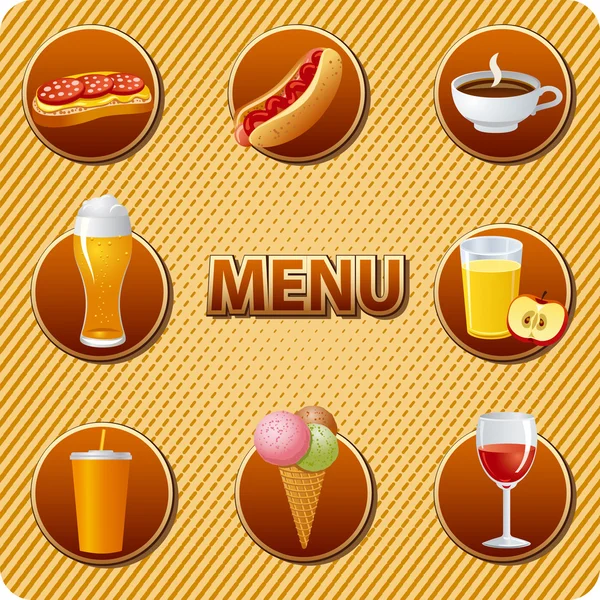 Food and drinks menu — Stock Vector