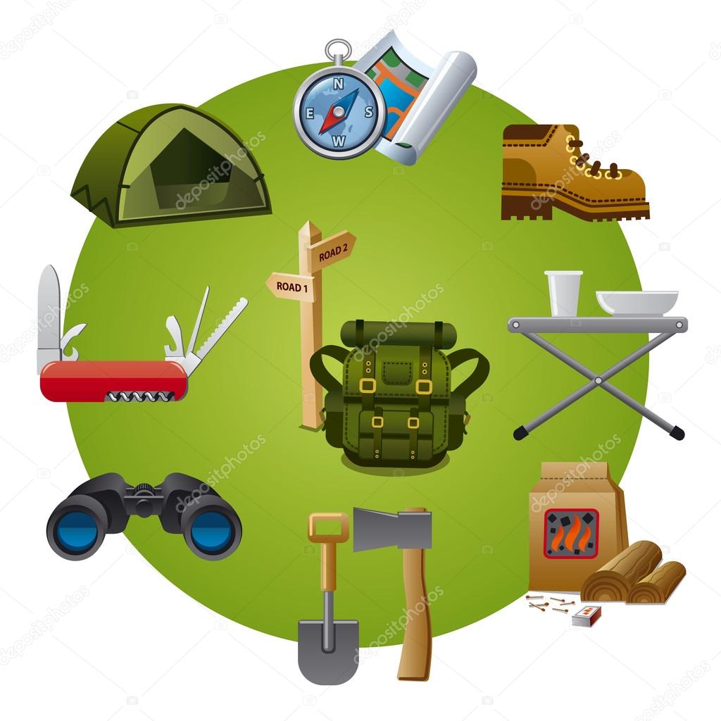 hike equipment icon