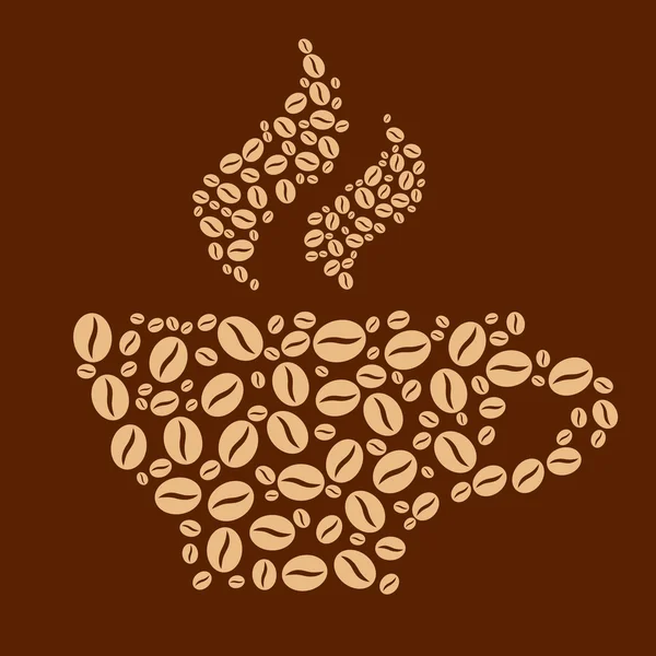 Koffie Achtergrond — Stockvector