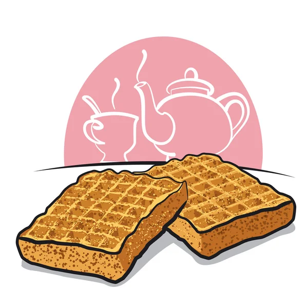 Waffles. —  Vetores de Stock