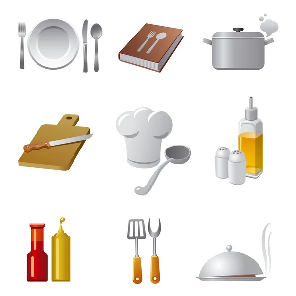 Set pictograme de gătit — Vector de stoc