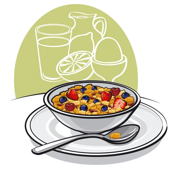 Здоровий сніданок — стоковий вектор