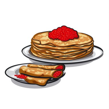 havyar ile Pancakes