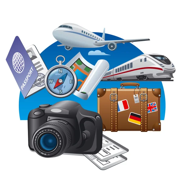 Icono concepto de turismo — Vector de stock